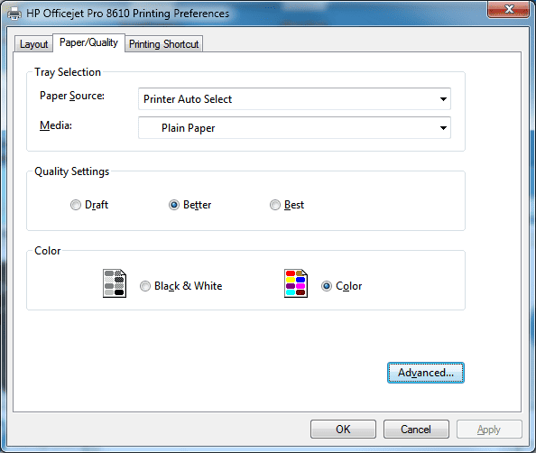 How to set printer quality for A+ Exam 220901 CertBlaster